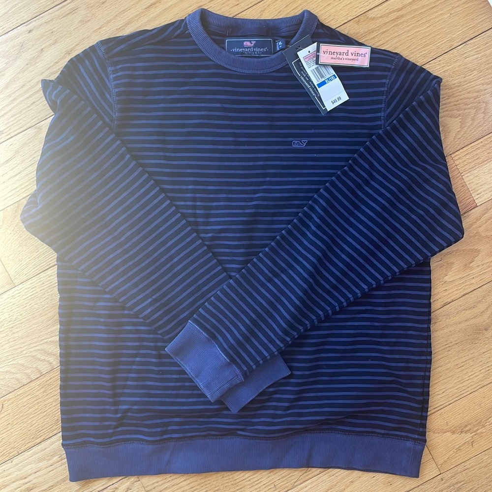 Vineyard Vines Pullover. Blue Stripe. XL/18